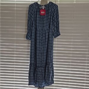 Blue Plaid Women's Dress